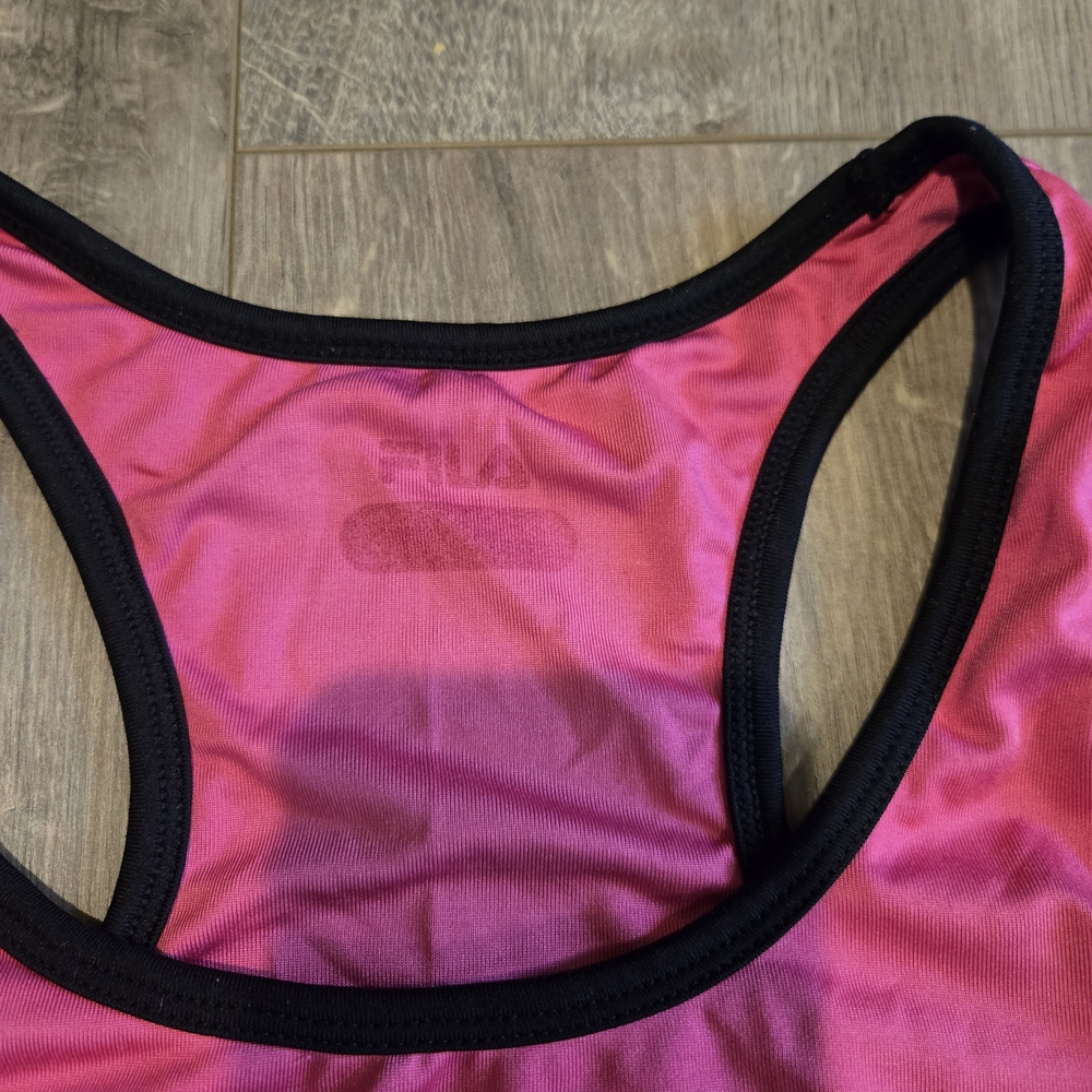 Pink Racerback Tank Top Fila Womens - Picture 2 of 4